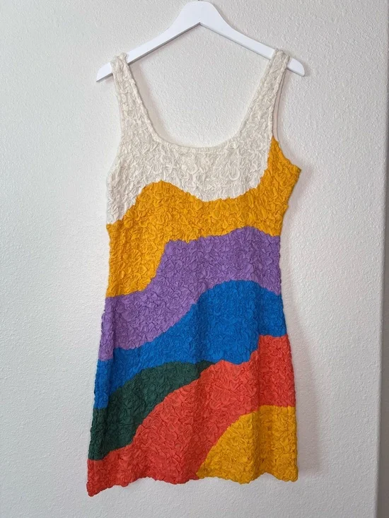 Mara Hoffman Laura Dress Popcorn Meadows size Large Rare - Picture 4 of 9